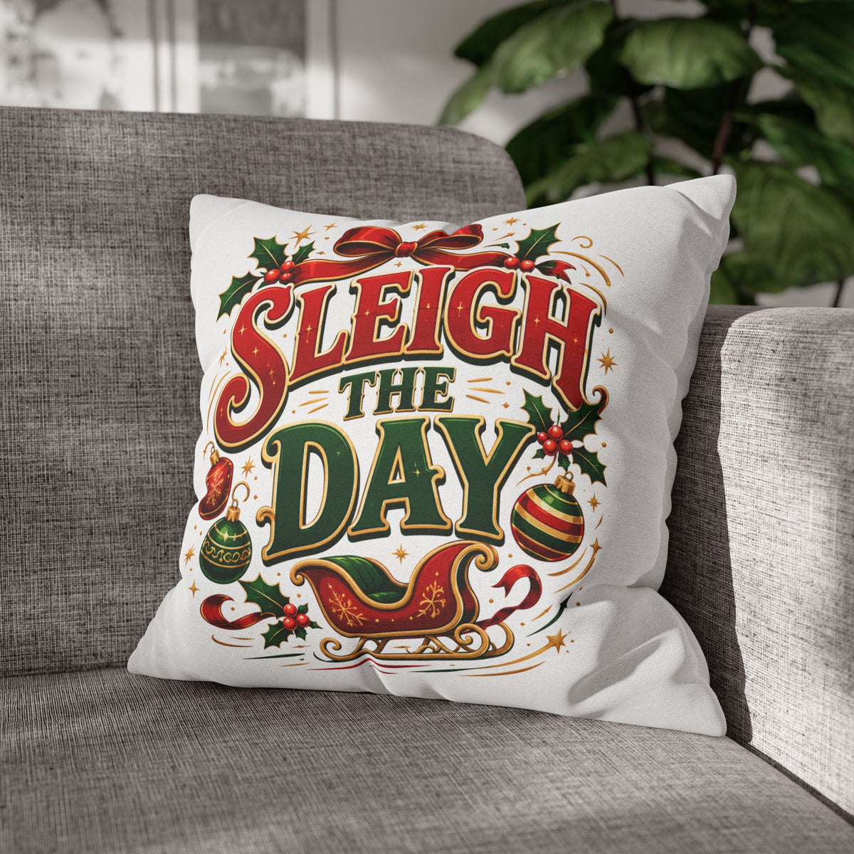 Christmas Sleigh the Day Christmas Pillowcase