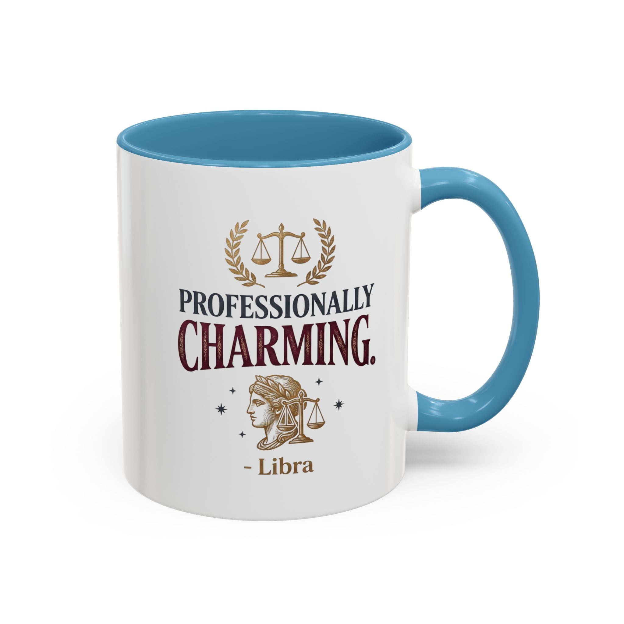 Libra 'Professionally Charming' Accent Coffee Mug — Zodiac Astrology Gift
