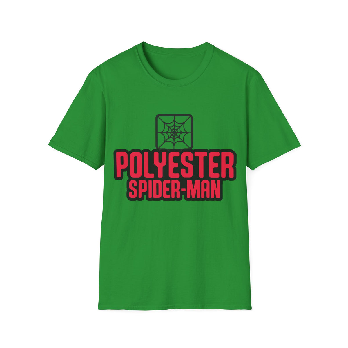 Spider-Man Polyester Graphic Tee — Bold Retro Logo Spiderweb T-Shirt - Trending Now - August 2026