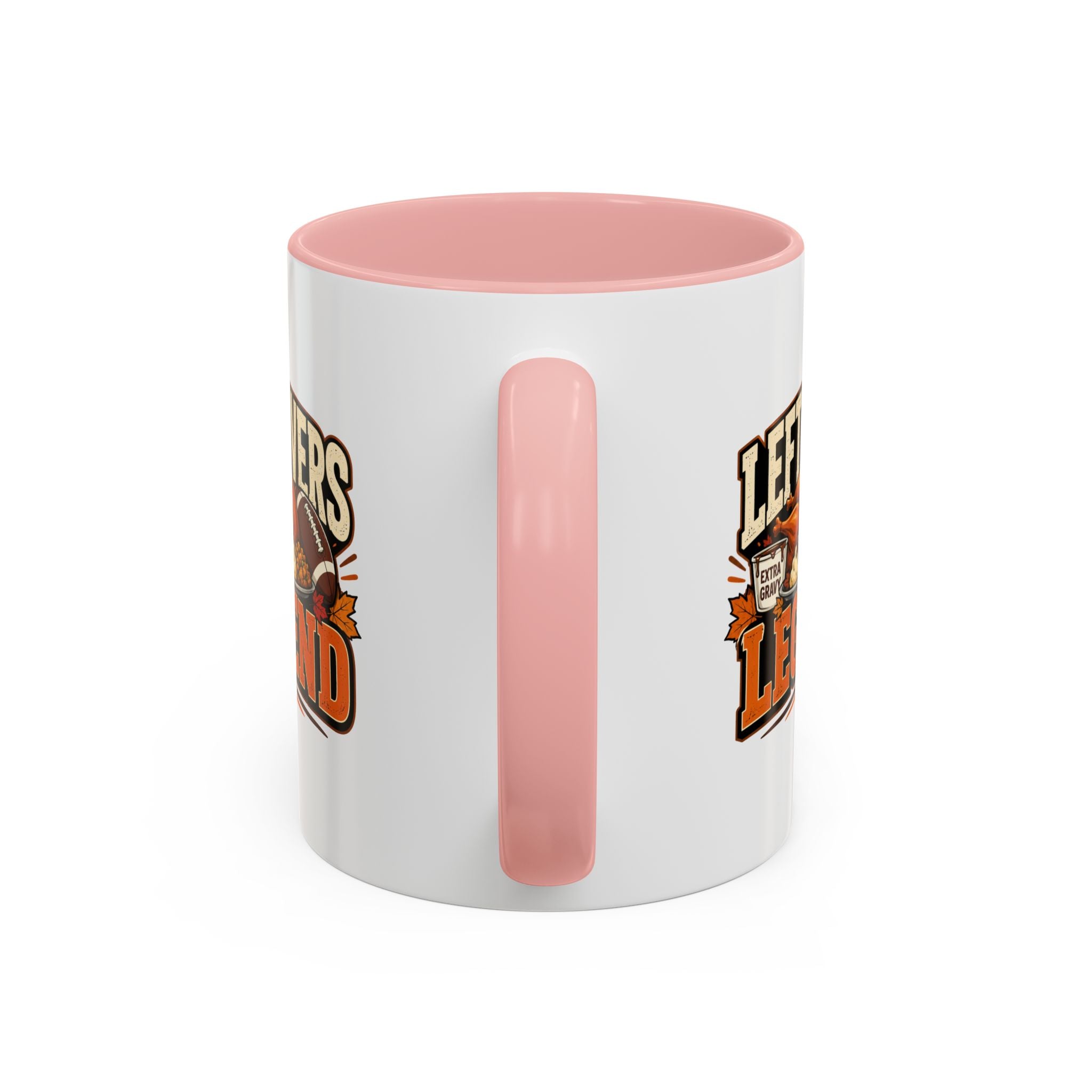 Thanksgiving  Mug Leftovers Legend Coffee Mug – Funny Thanksgiving Turkey & Football  Accent Mug