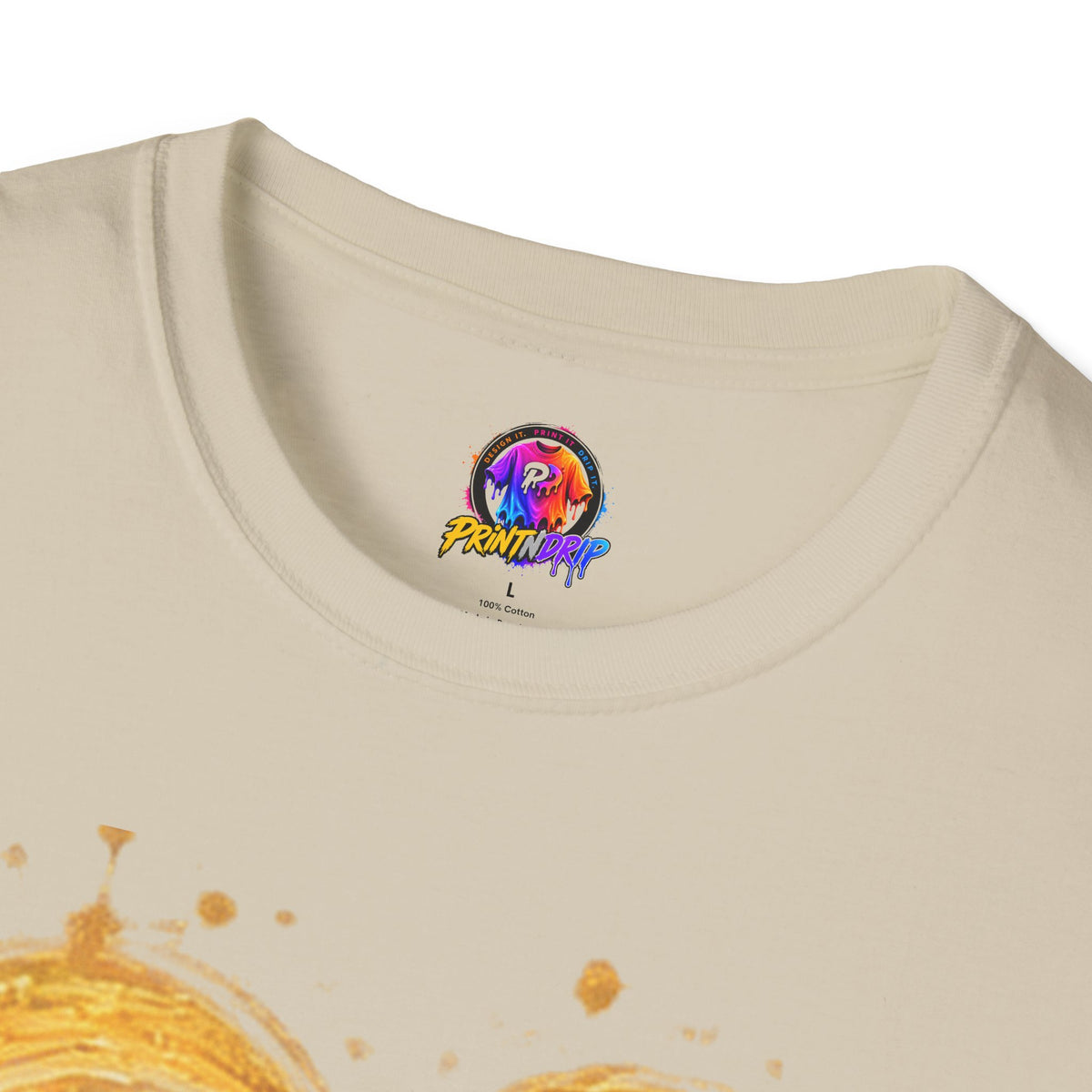 Childhood Cancer Awareness T-Shirt — "Fighter Today Brighter Tomorrow" Gold Ribbon