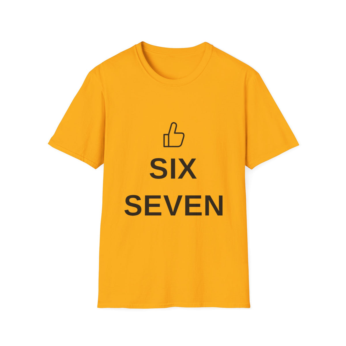 Six Seven Thumbs Up T-Shirt - Minimalist Positive Graphic Tee - Trending Now - September 2026