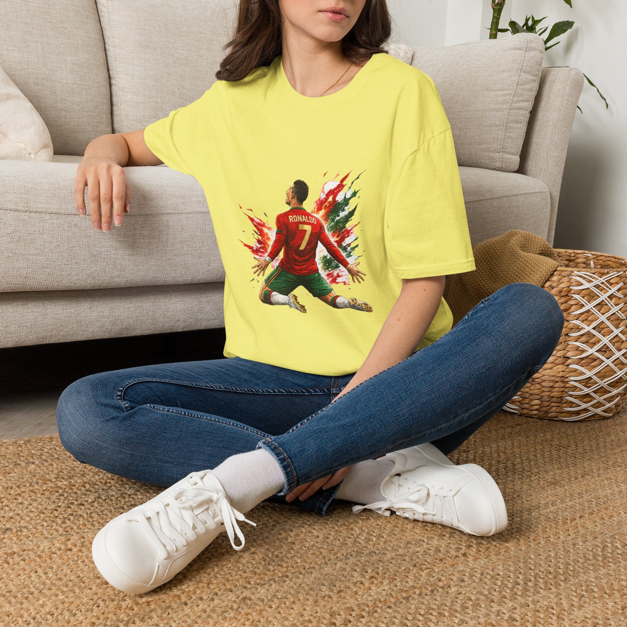 Portugal Soccer Player #7 Graphic T‑Shirt — Dynamic Portugal Fan Tee