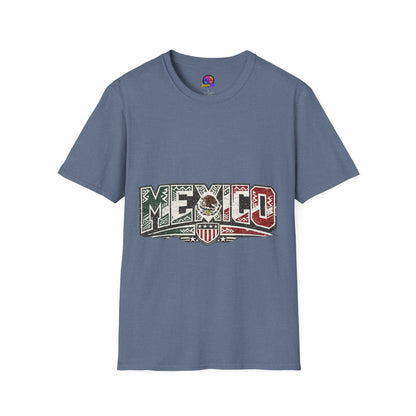 Mexico Pride Graphic T-Shirt — Retro Mexican Flag Design