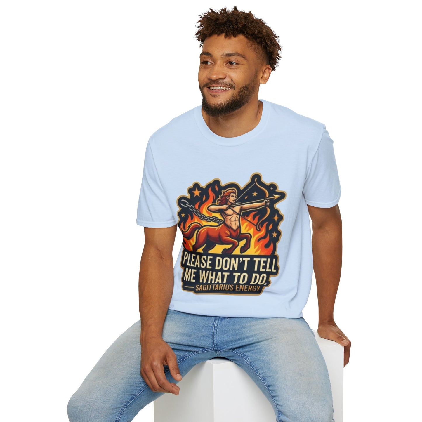 Sagittarius Archer T-Shirt — "Please Don't Tell Me What To Do" Zodiac Graphic