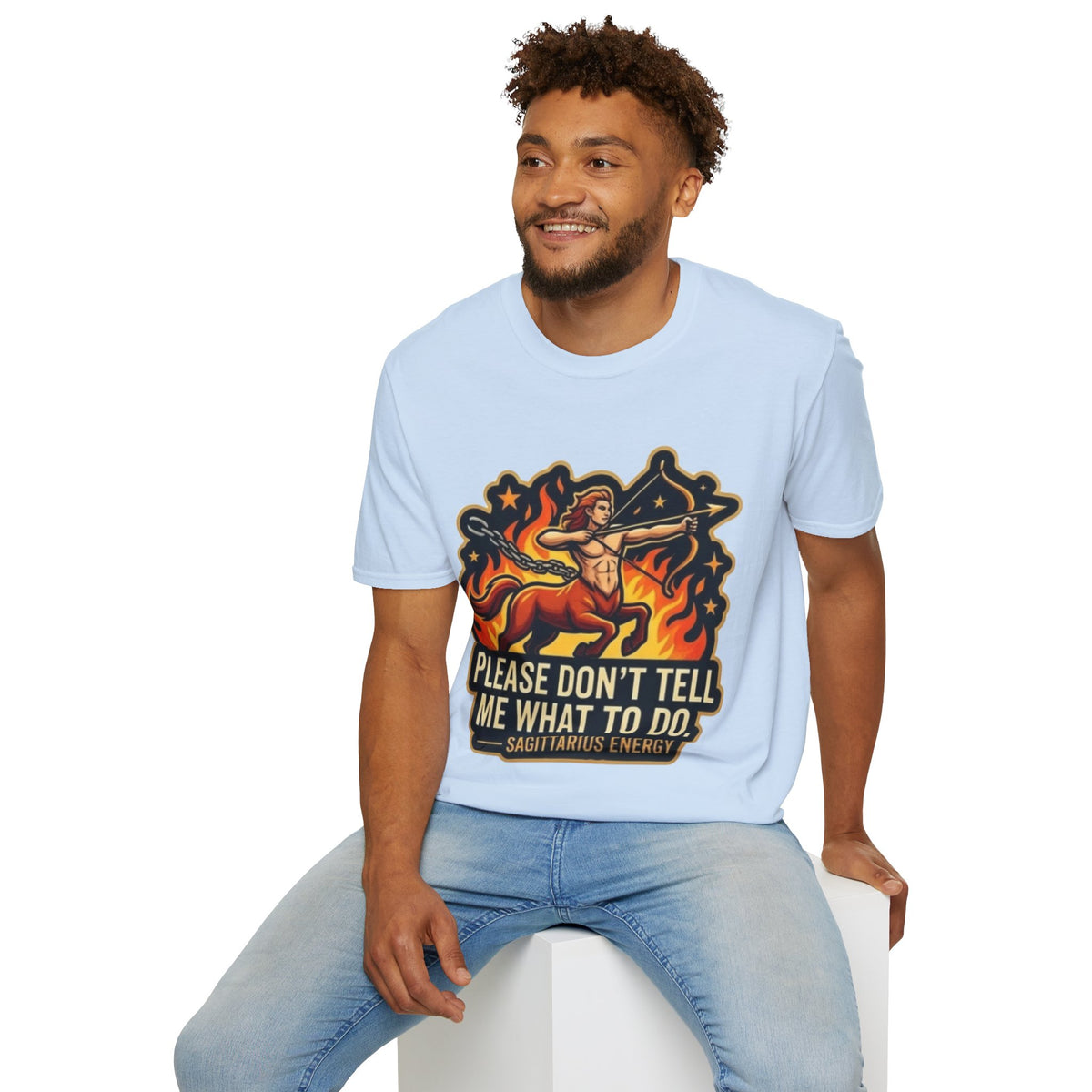 Sagittarius Archer T-Shirt — "Please Don't Tell Me What To Do" Zodiac Graphic