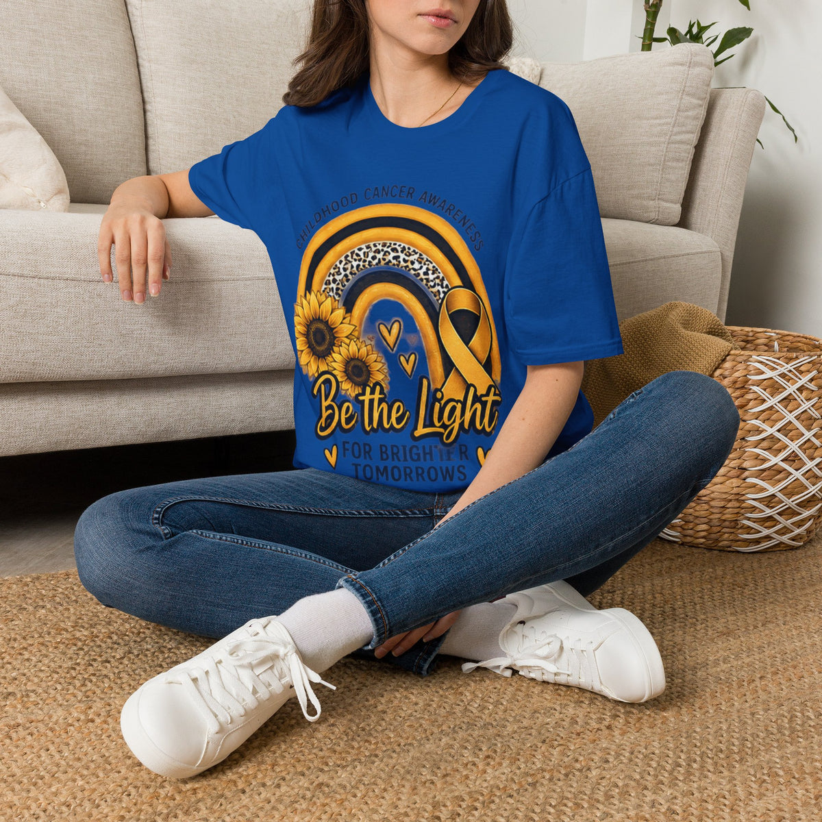 Be the Light Childhood Cancer Awareness T-Shirt