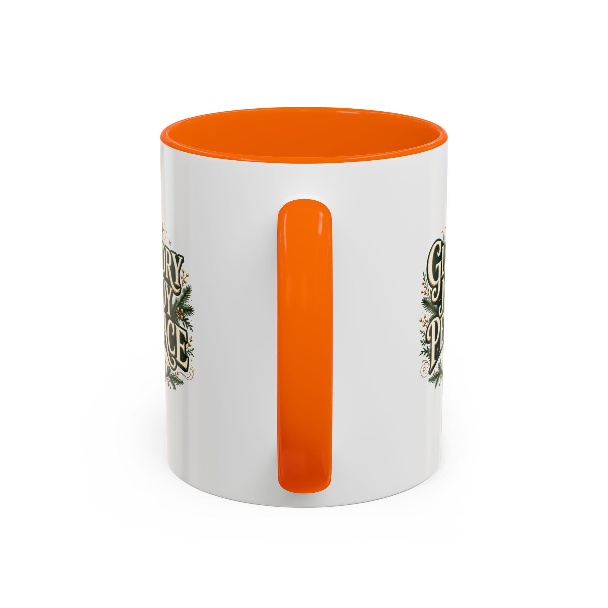 Glory Joy Peace Christmas Coffee Mug - Holiday Scripture Accent Mug