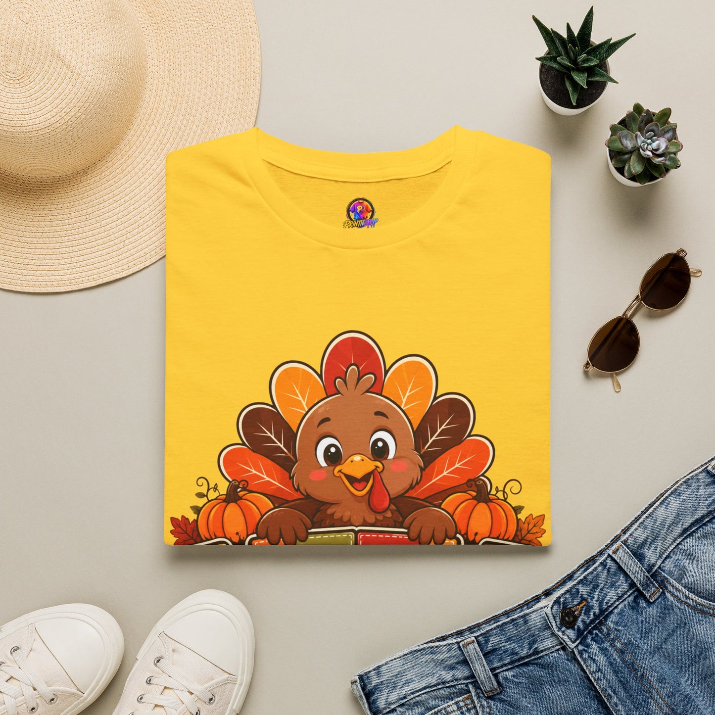 Little Turkey T‑Shirt – Cute Thanksgiving Kids & Family Tee