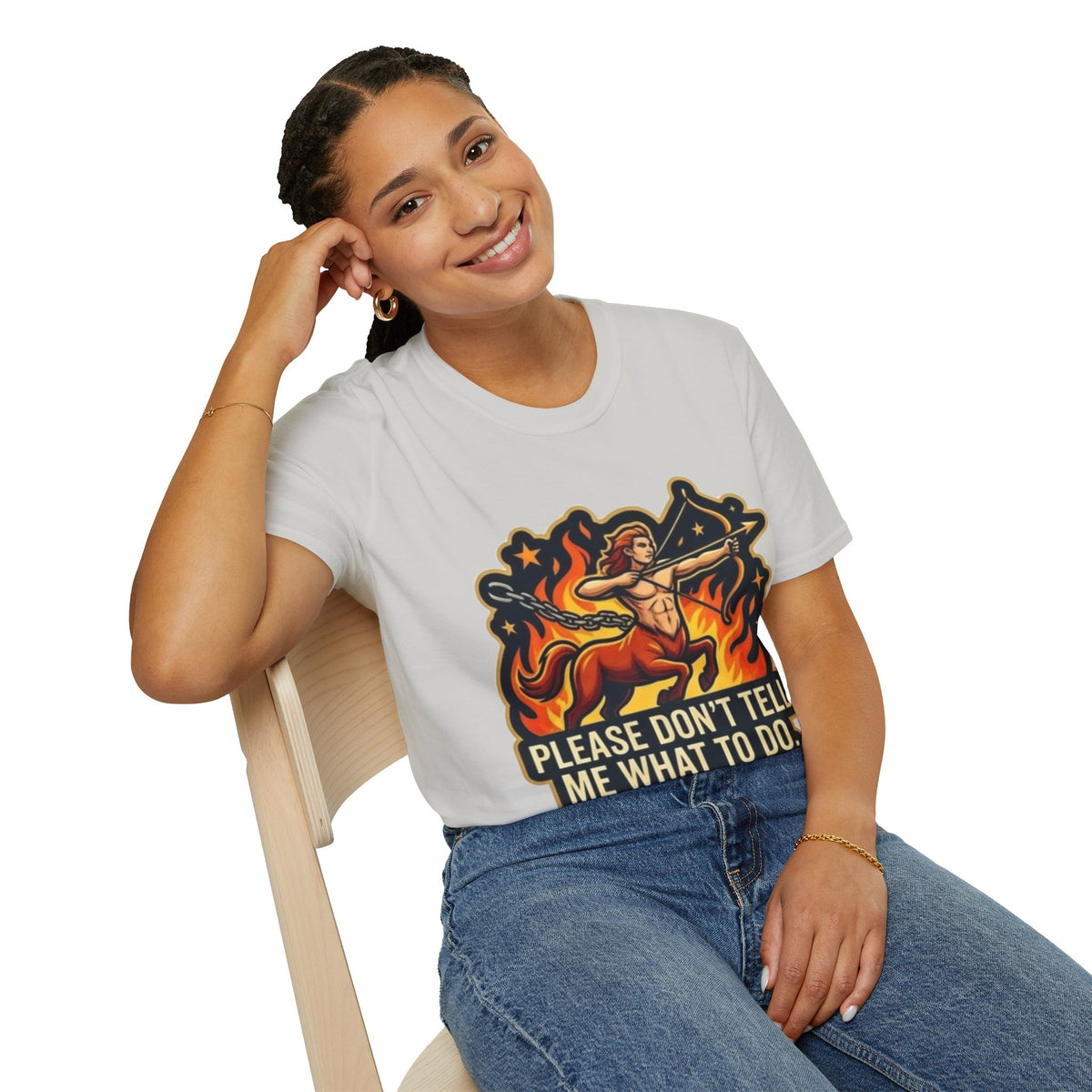 Sagittarius Archer T-Shirt — "Please Don't Tell Me What To Do" Zodiac Graphic