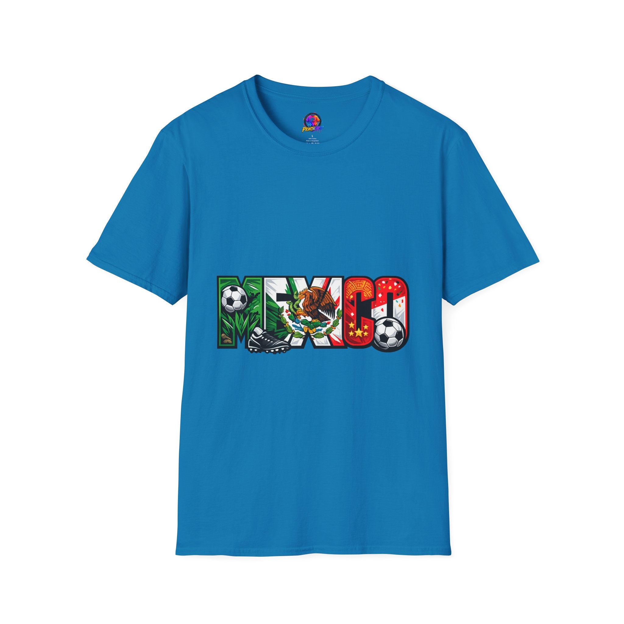Mexico Soccer T-Shirt — Mexican Flag Football Pride Tee