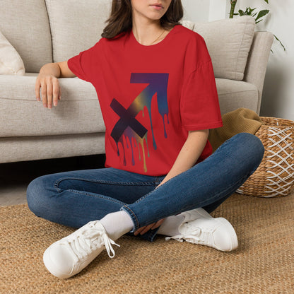 Sagittarius Drip T-Shirt — Gradient Astrological Arrow Tee
