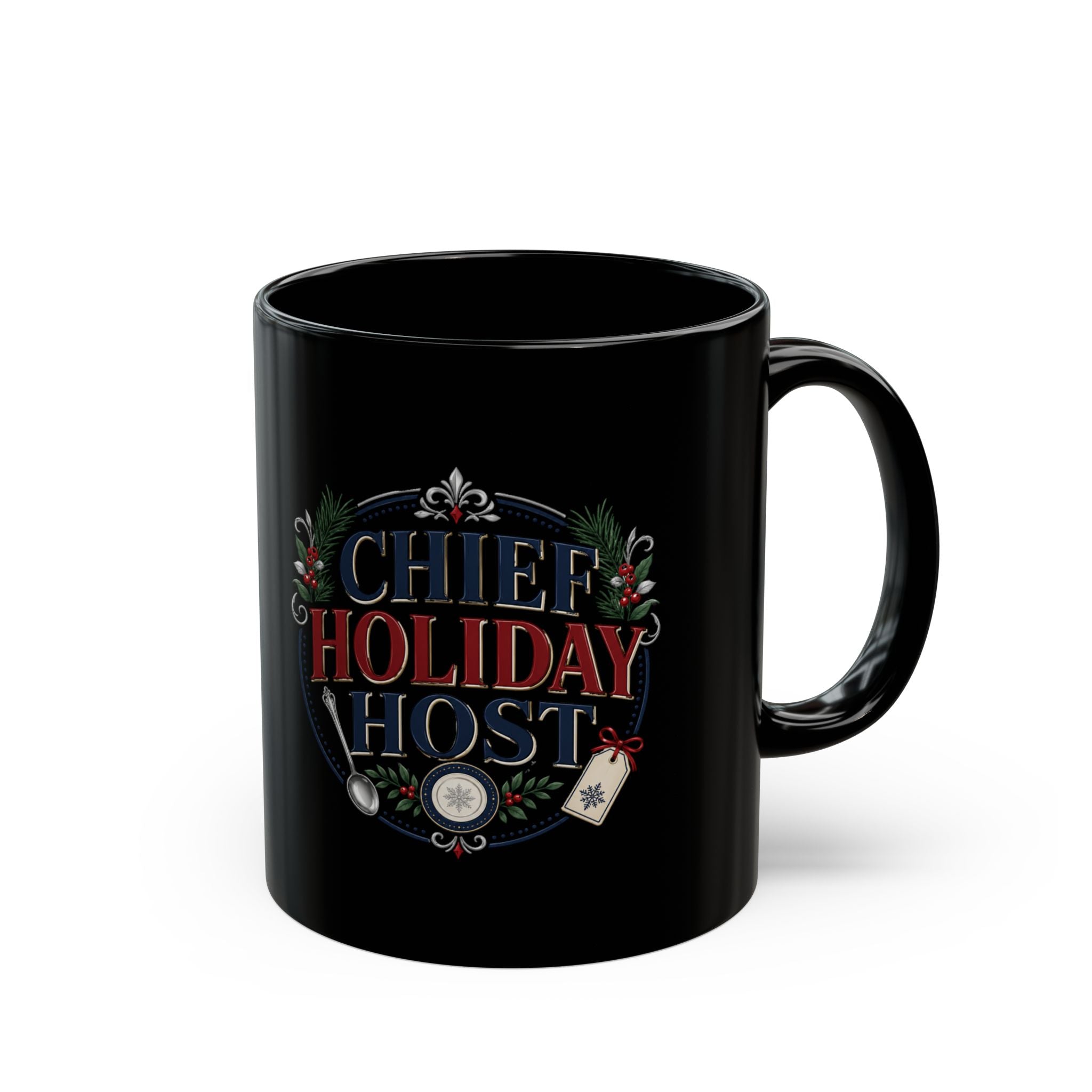 Christmas  Chef Holiday Host Mug — Funny Christmas Kitchen Coffee Cup for Cooks & Entertaining Hosts