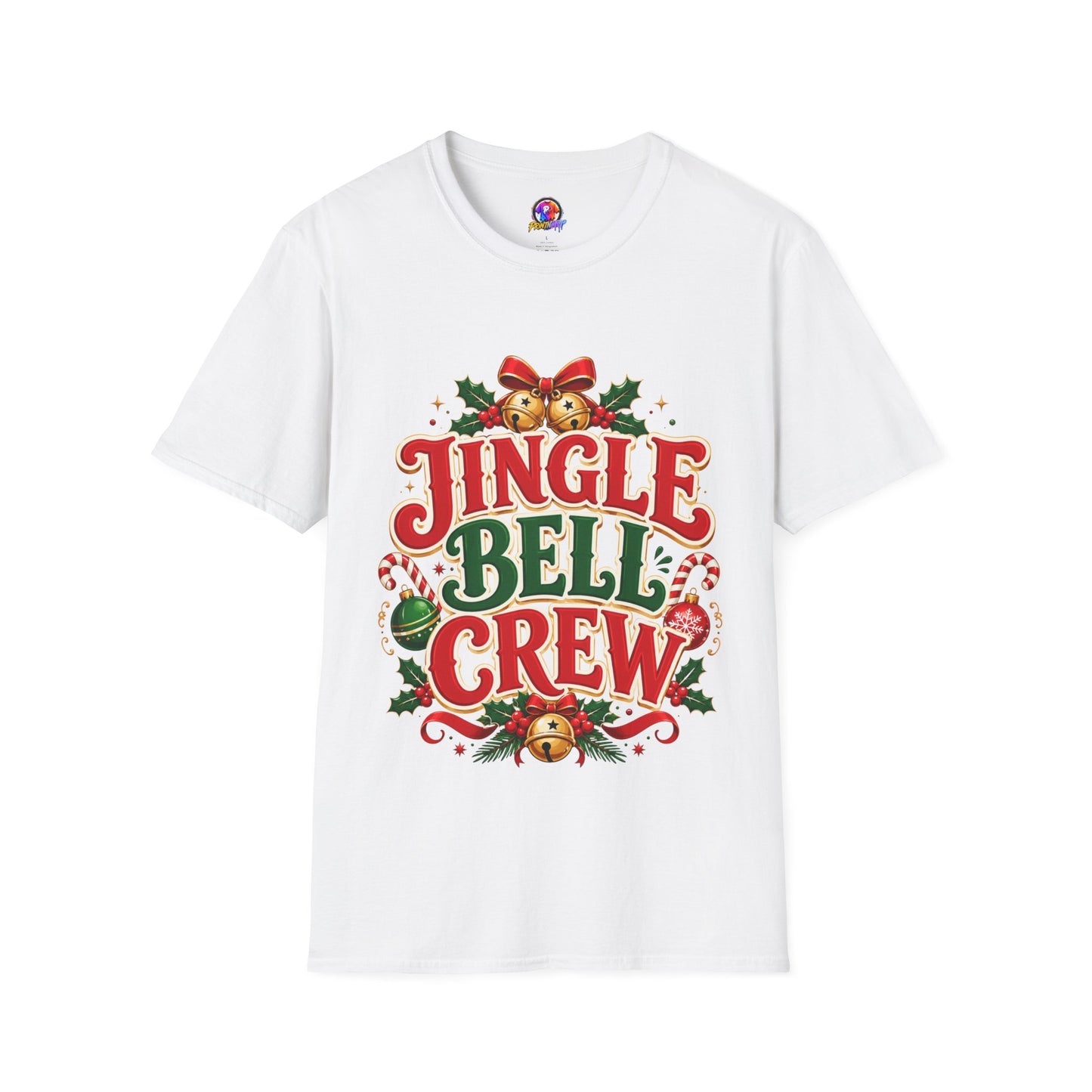 Jingle Bell Crew T-Shirt — Festive Christmas Holiday Tee