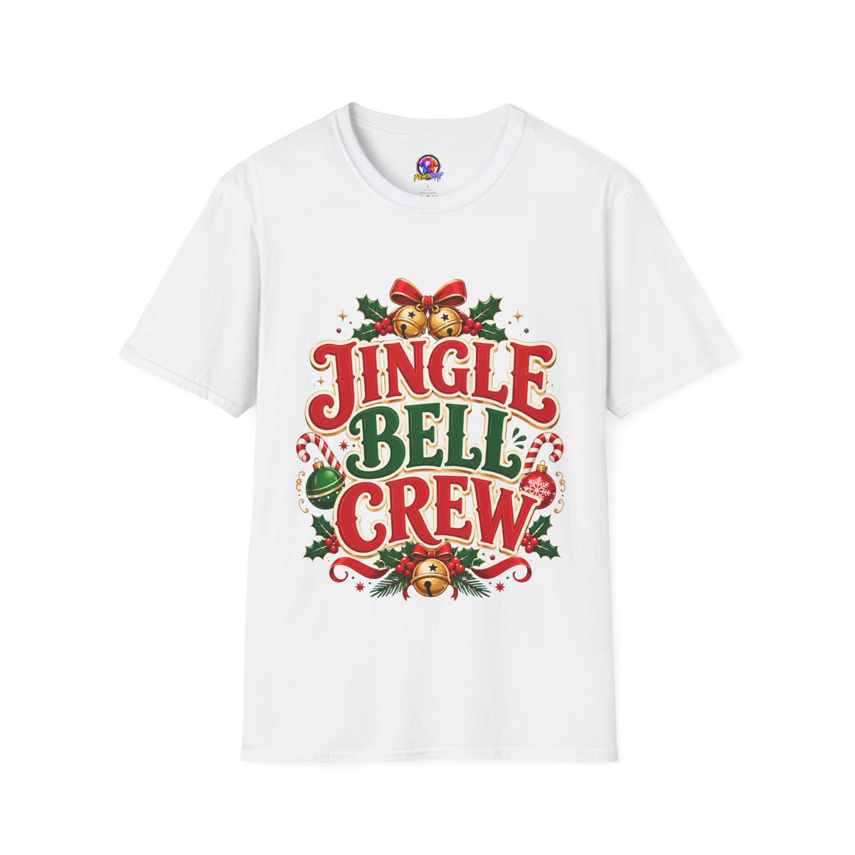 Jingle Bell Crew T-Shirt — Festive Christmas Holiday Tee