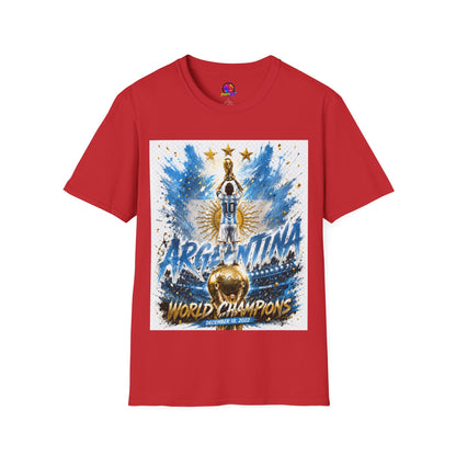 Argentina World Champions T‑Shirt — Soccer World Cup 3 Stars Tribute