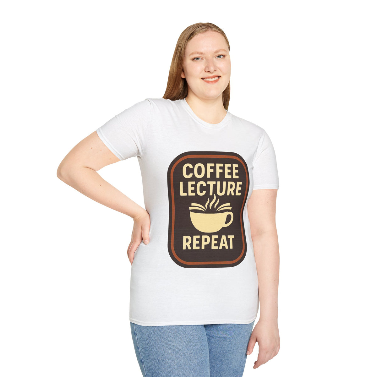Coffee Lecture Repeat T‑Shirt — Funny Professor Coffee Tee for Teachers & Students - Trending Now - August 2026