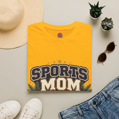 Sports Mom T‑Shirt — "Holiday Hustle" Athletic Mom Tee