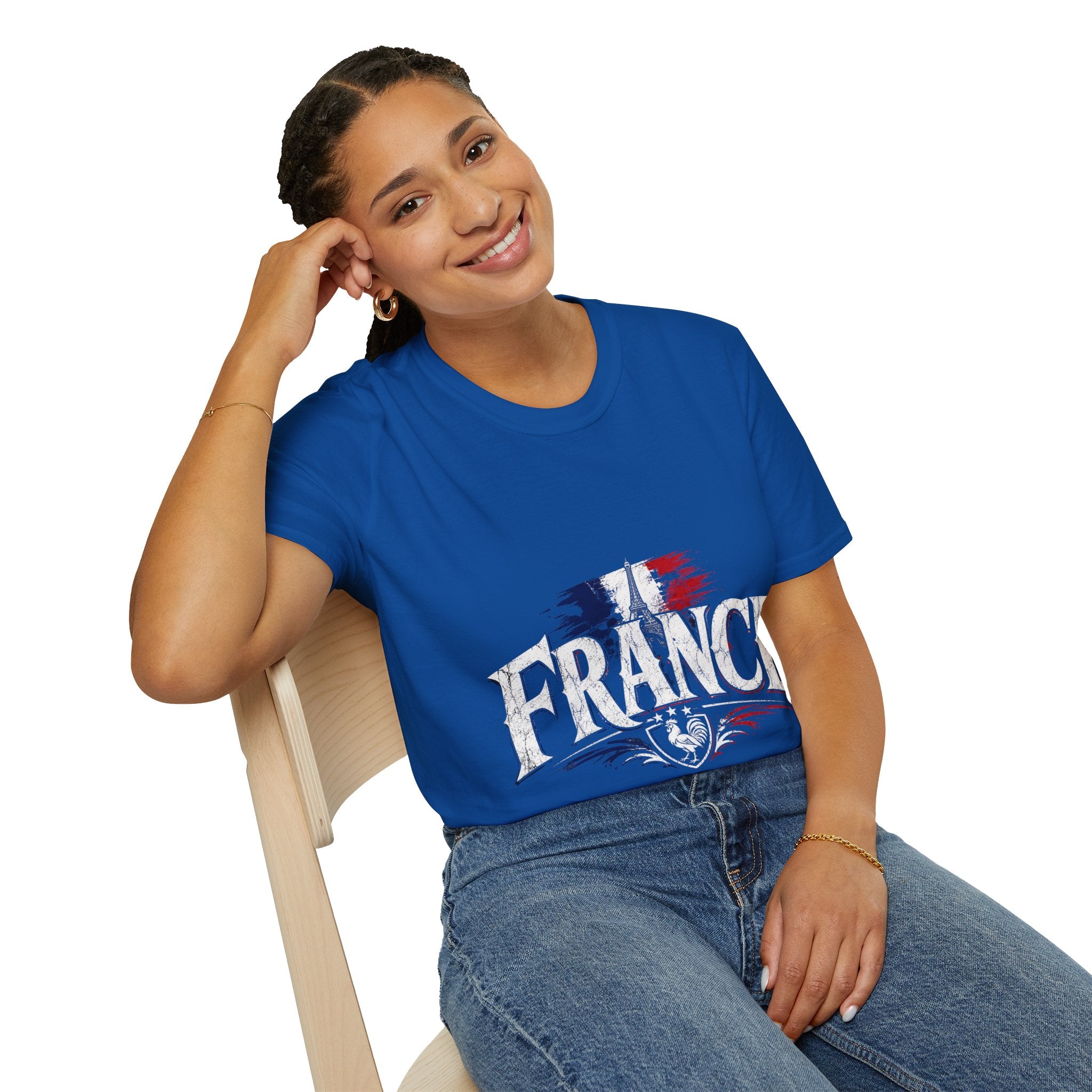 France Flag T-Shirt — Vintage Eiffel Tower French Pride Tee