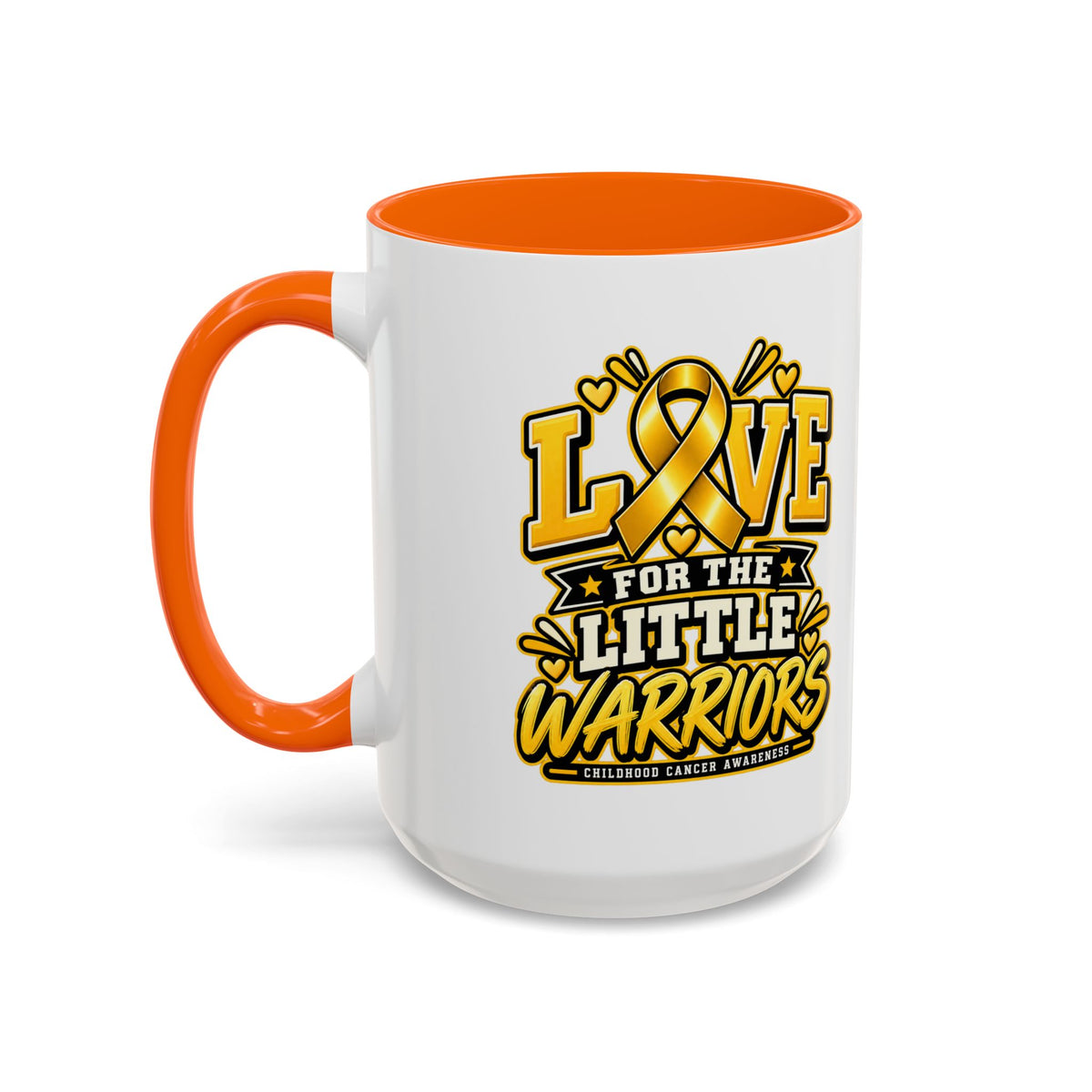 Coffee Mug — "Love for the Little Warriors" Childhood Cancer Awareness Accent Mug