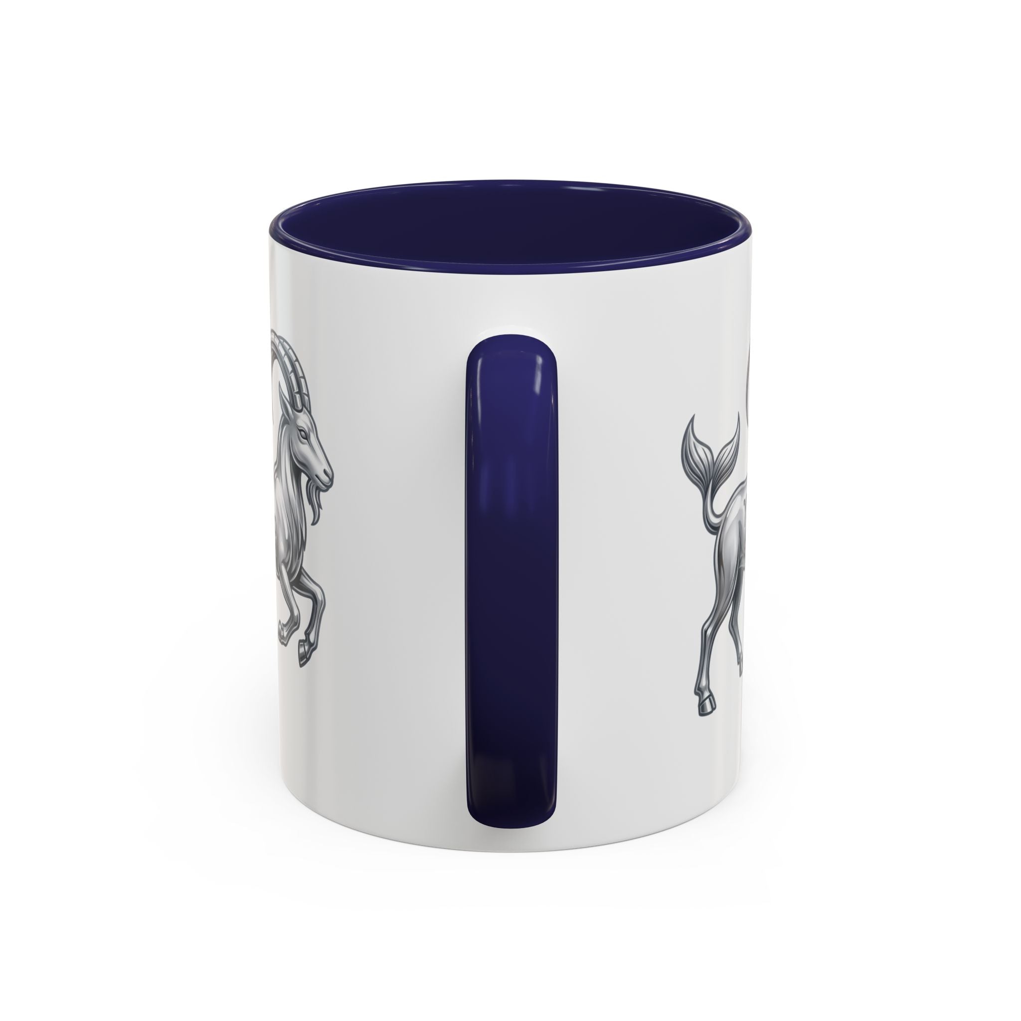 Capricorn Zodiac Accent Coffee Mug — Capricorn Goat Horoscope Gift