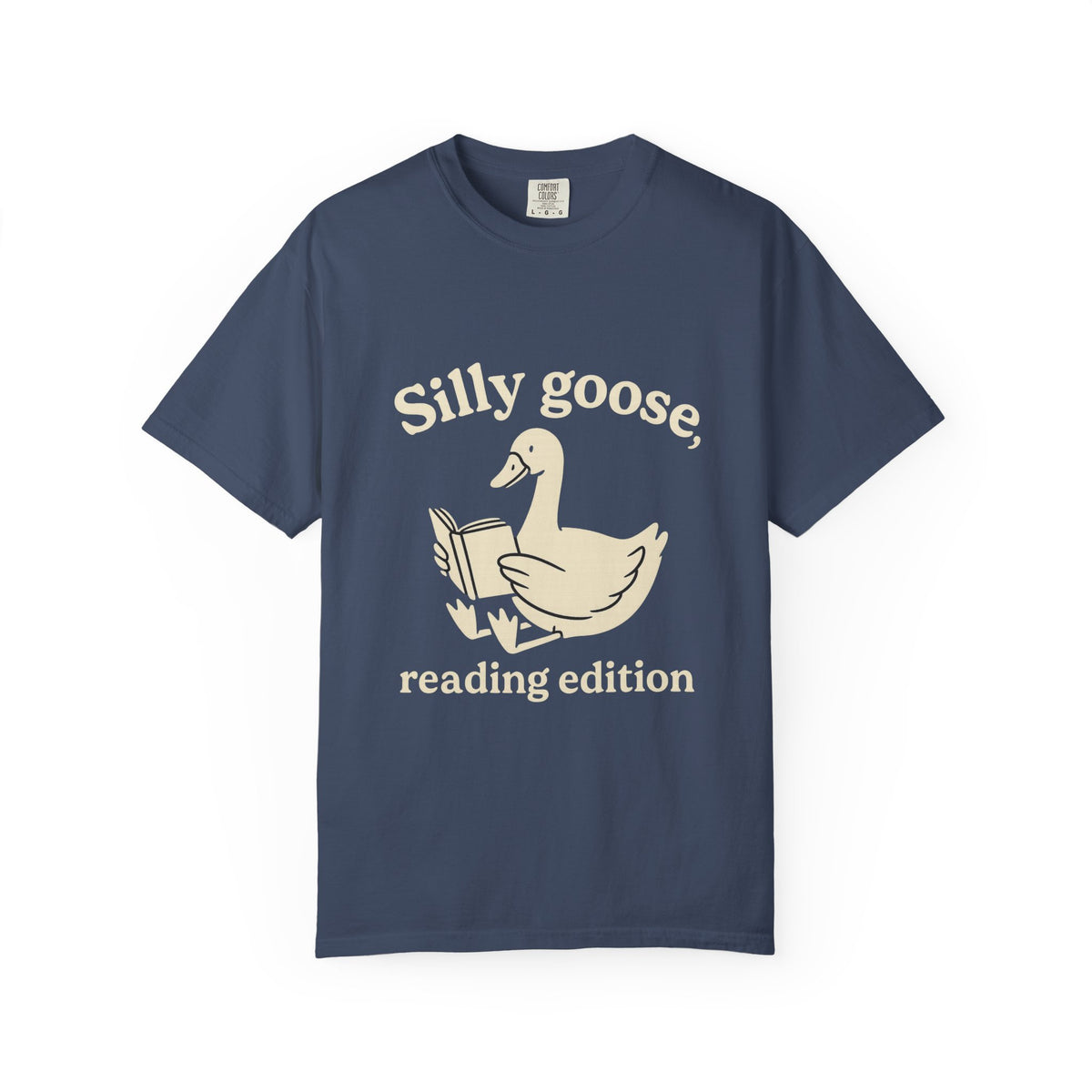 Silly Goose Reading Edition Tee - Cute Book Lover Animal Graphic T-Shirt - Trending Now - October 2026