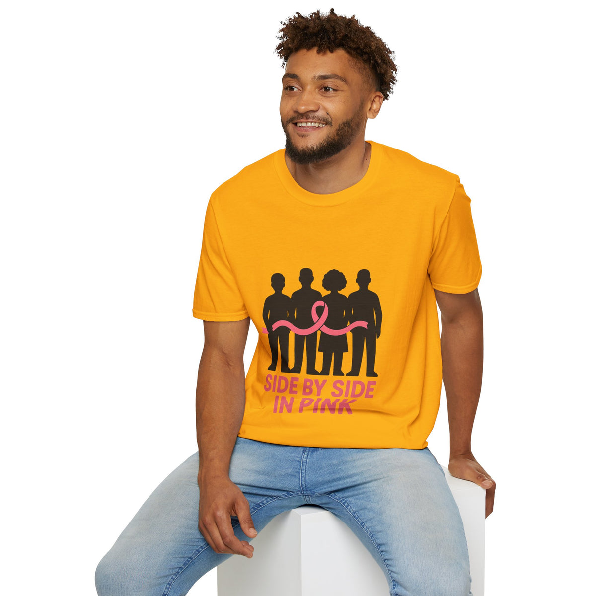 Side by Side in Pink Breast Cancer Awareness T-Shirt - Trending Now - October 2026