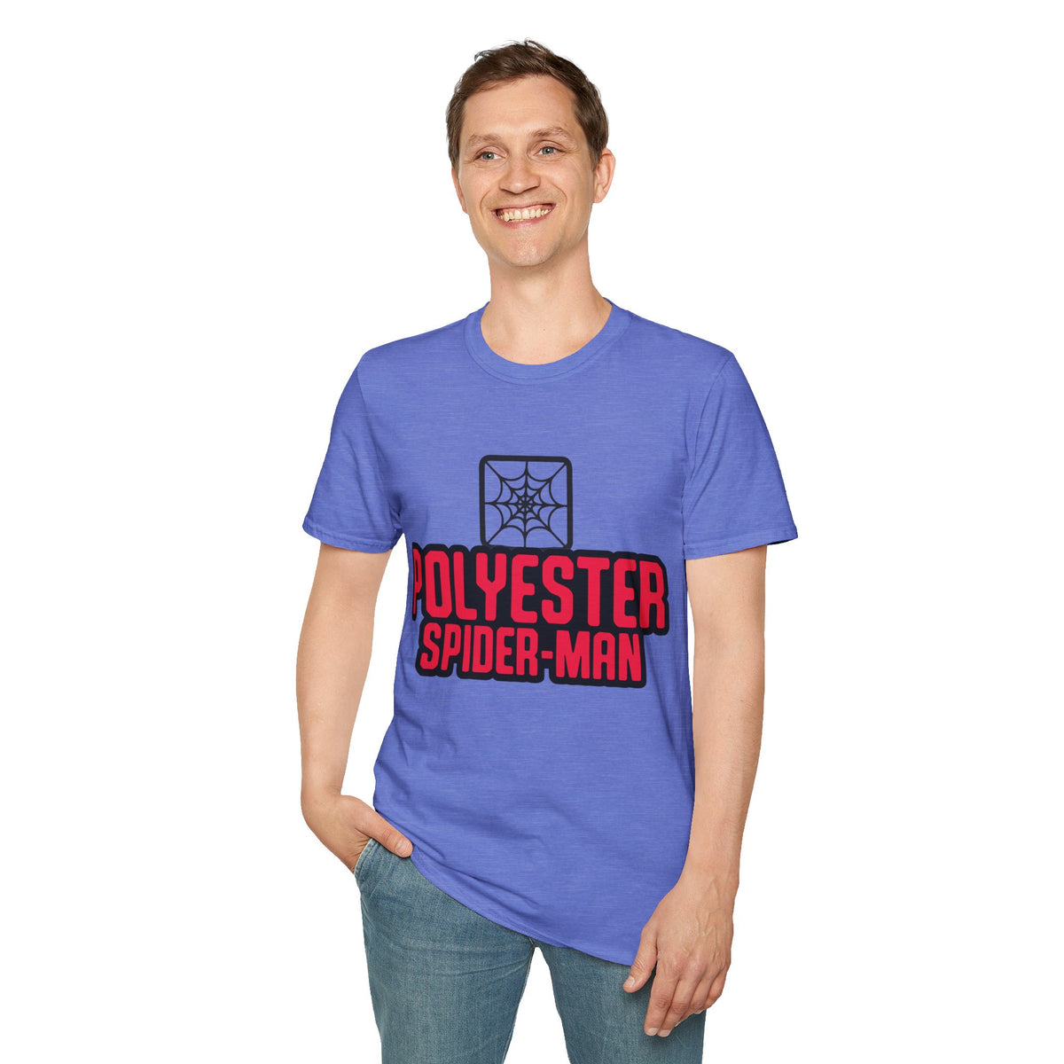 Spider-Man Polyester Graphic Tee — Bold Retro Logo Spiderweb T-Shirt - Trending Now - August 2026