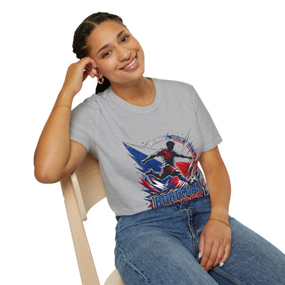 Czechia Bohemian Force Graphic T‑Shirt — Energetic Soccer Player Silhouette