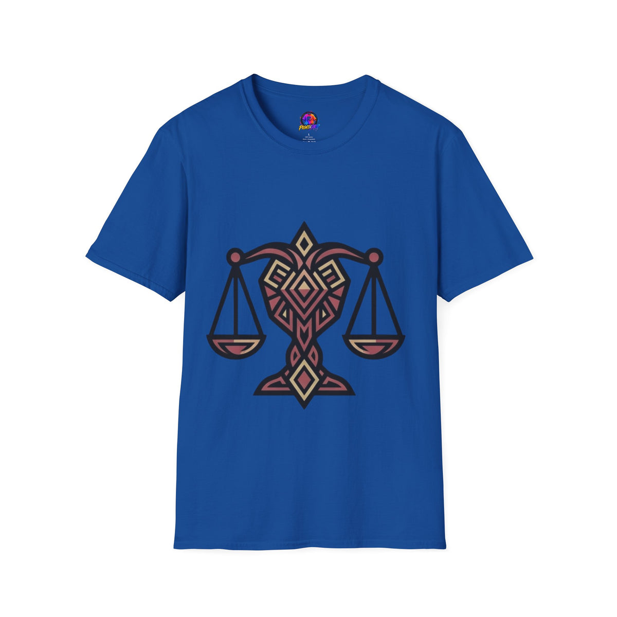 Libra Scales T-Shirt — Geometric Zodiac Libra Tee