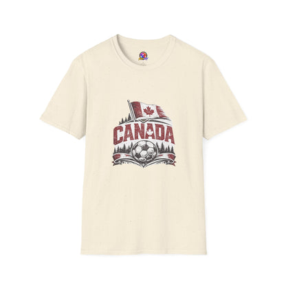 Canada Soccer T-Shirt – Vintage Maple Leaf Flag & Crest