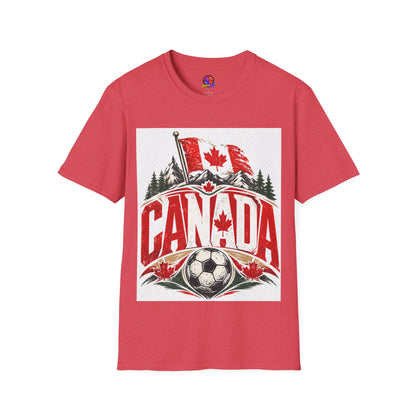 Canada Soccer T‑Shirt — Canadian Flag & Maple Leaf Crest