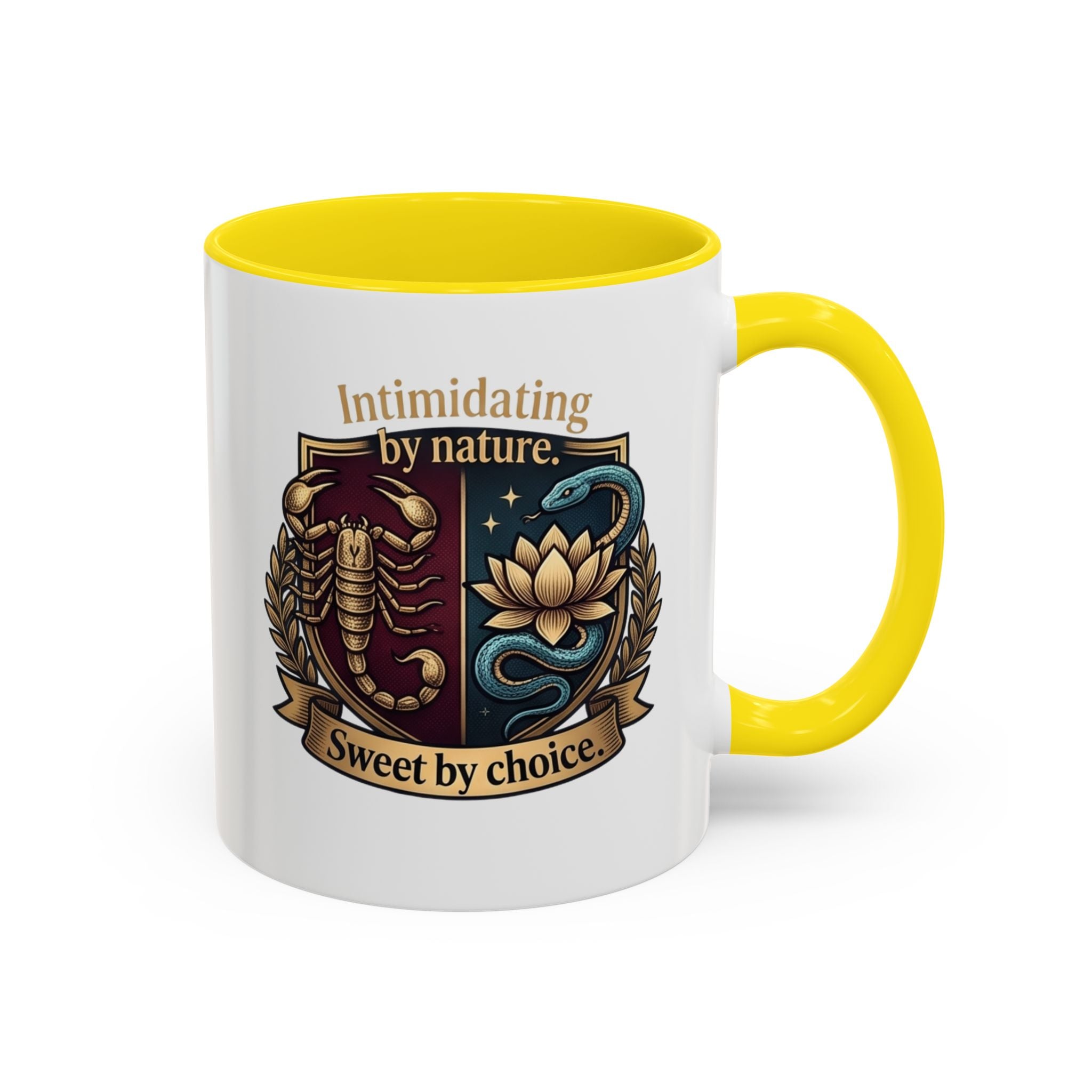 Intimidating by Nature, Sweet by Choice Accent Coffee Mug (11/15oz)