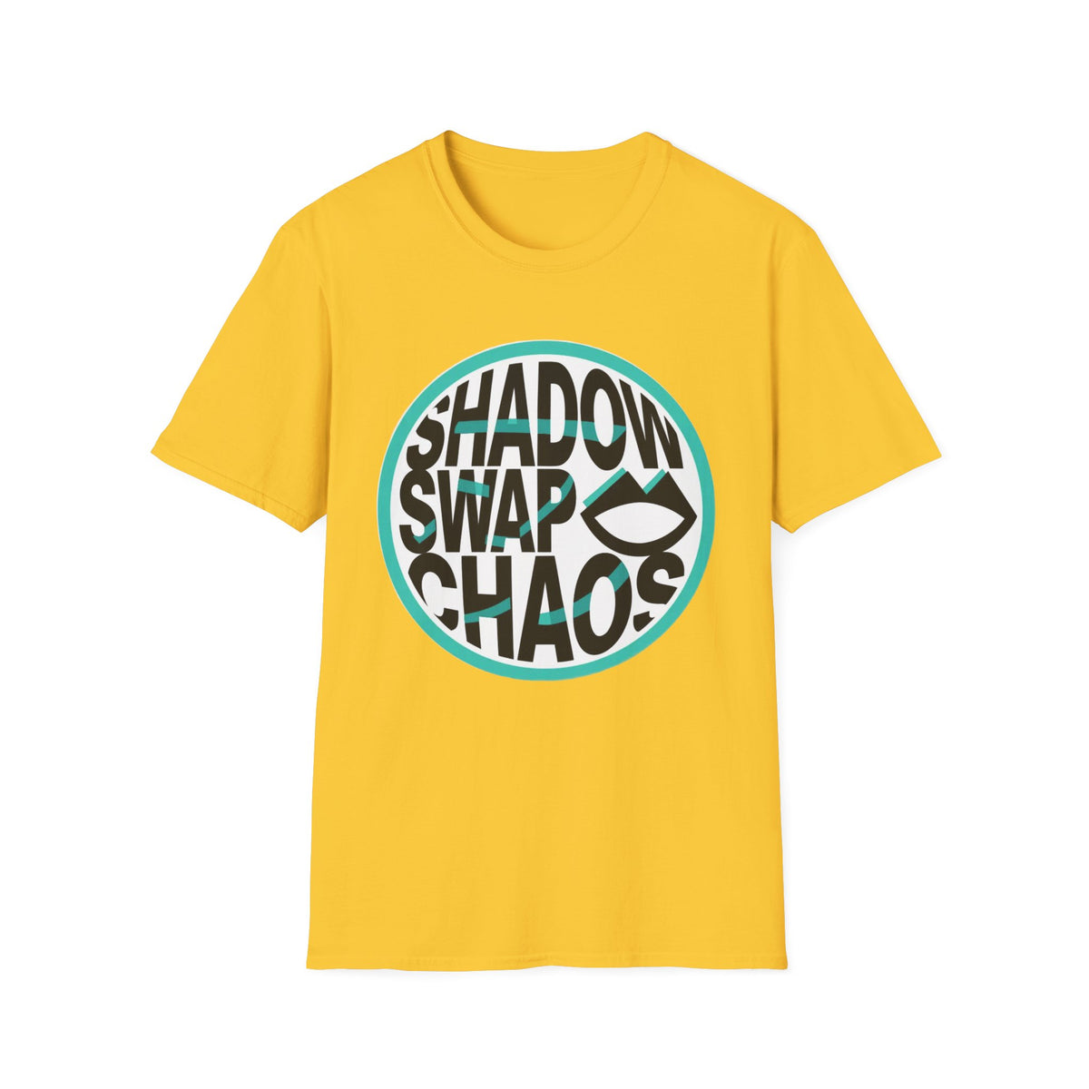 Shadow Swap Chaos T-Shirt — Retro Circular Surf/Skate Graphic Tee - Trending Now - August 2026