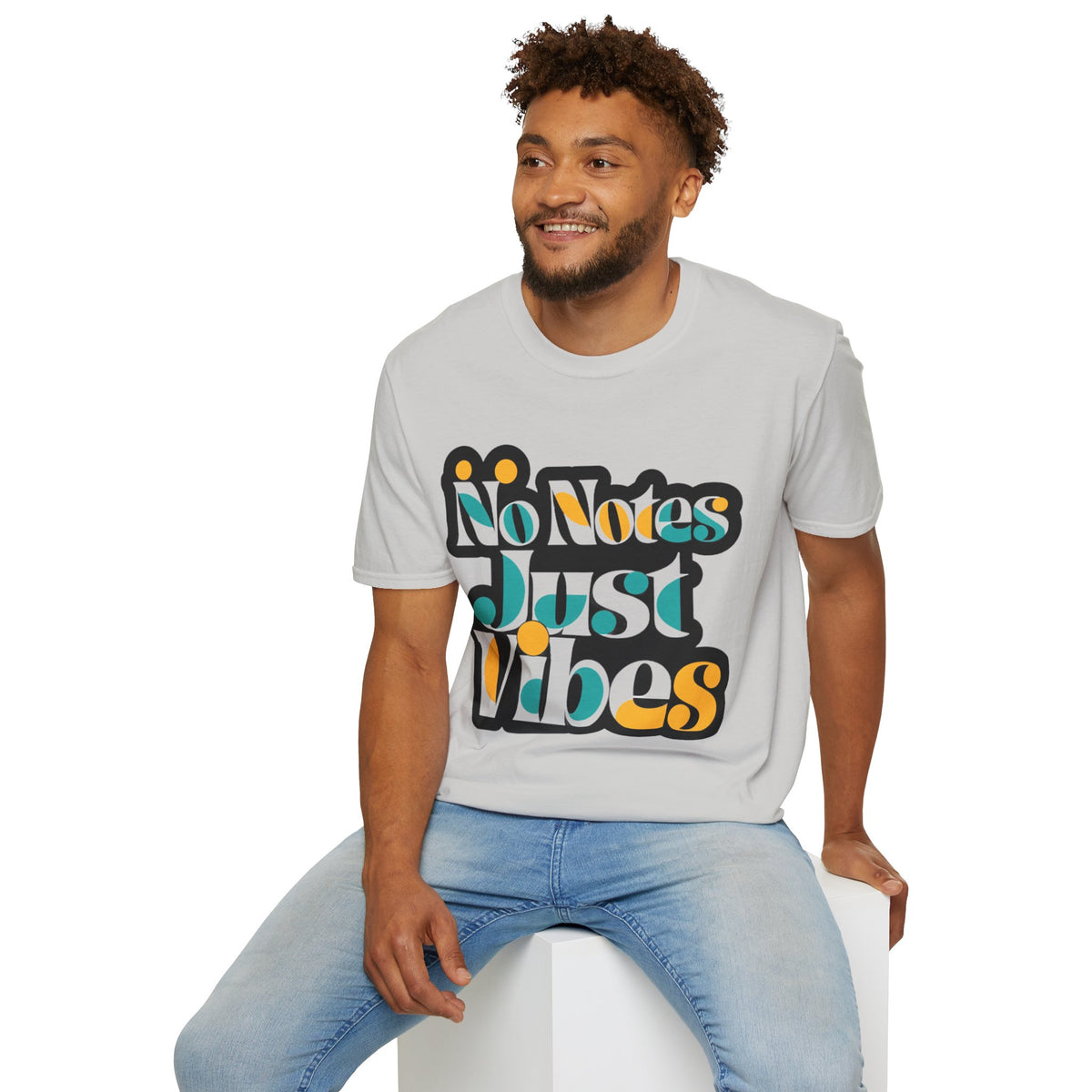 No Notes Just Vibes T-Shirt — Retro Groovy Graphic Tee for Relaxed, Music-Loving Casual Wear - Trending Now - August 2026