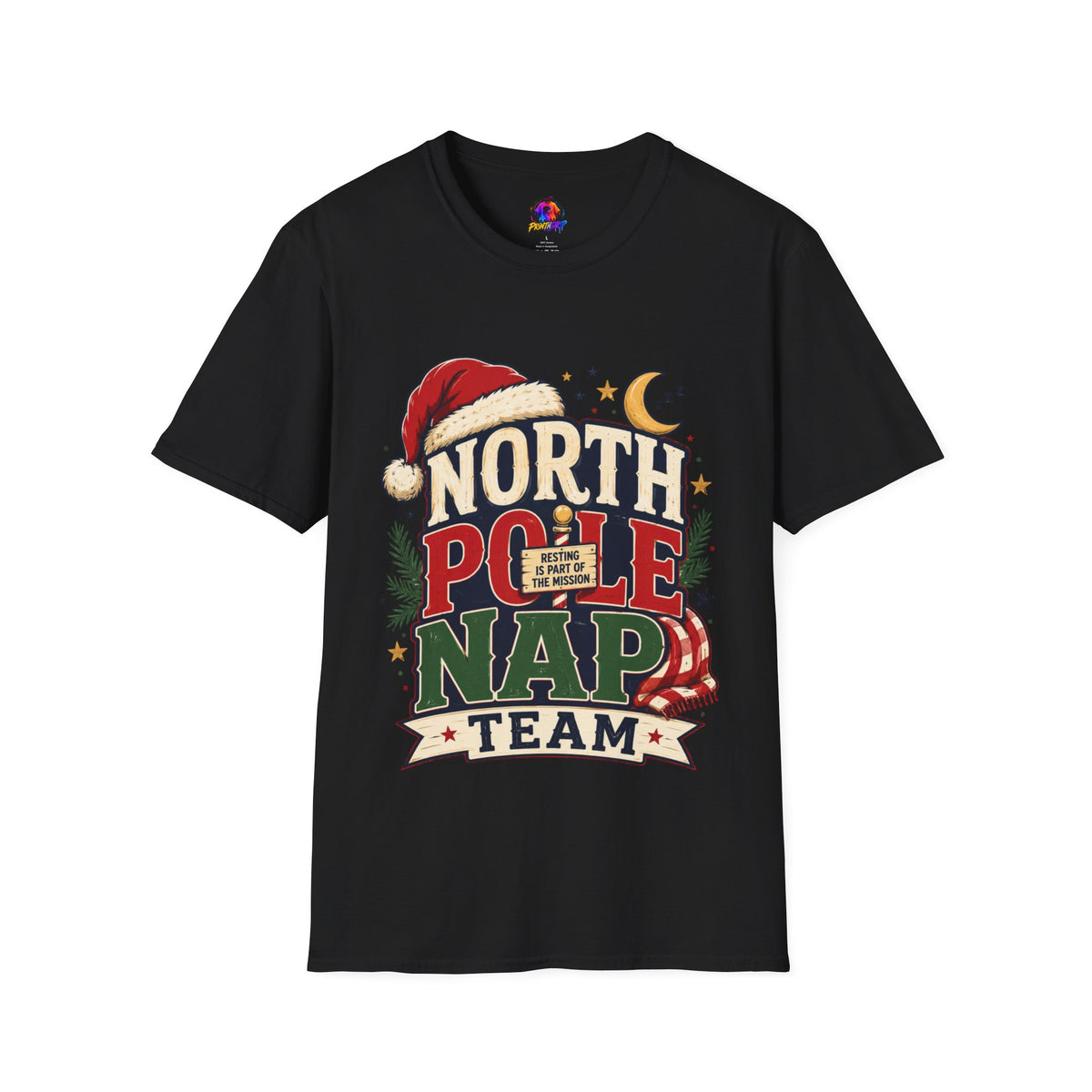 North Pole Nap Team T-Shirt — Funny Christmas Sleepy Holiday Tee