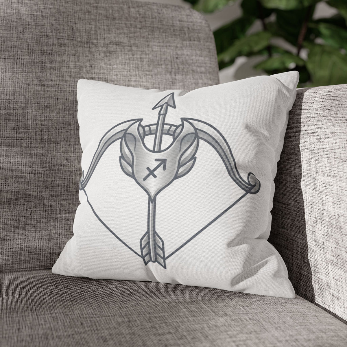 Sagittarius Bow Zodiac Pillowcase — Astrology Throw Pillow Cover