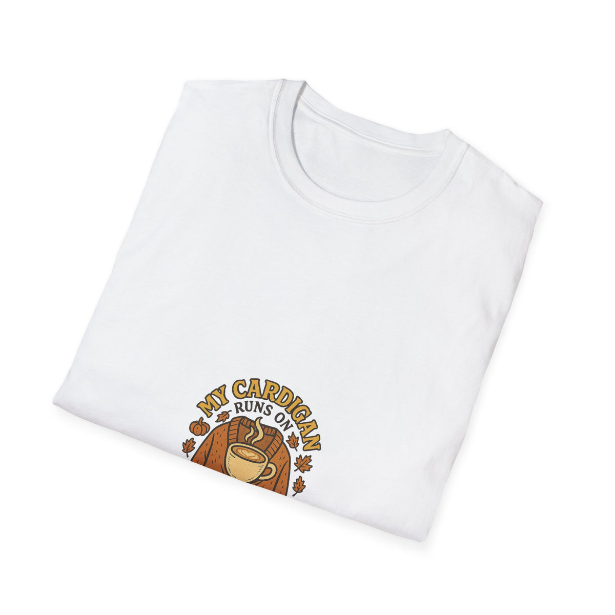 Pumpkin Spice Crewneck T-Shirt — 'My Cardigan Smells Like Pumpkin Spice' Fall Graphic Tee - Trending Now - October 2026