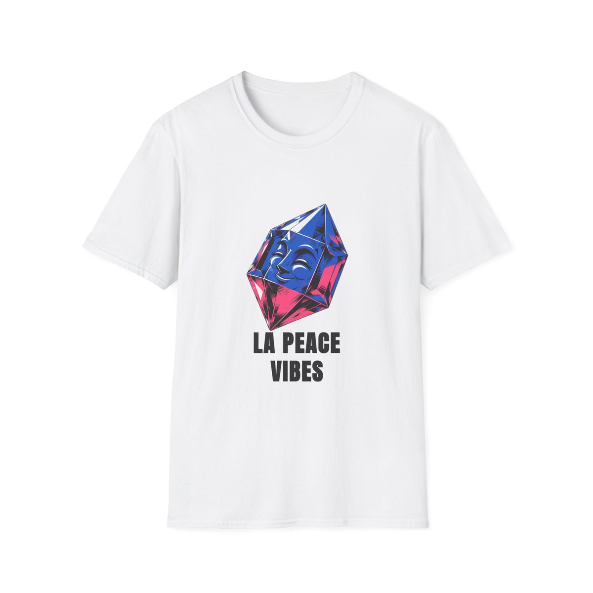 Peace Vibes T-Shirt — Blue Crystal Smiling Buddha Graphic Tee - Trending Now - August 2026