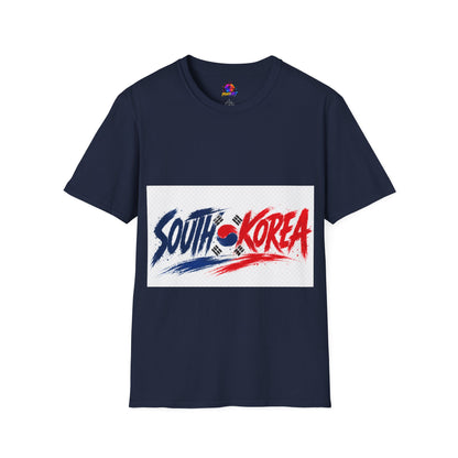 South Korea Flag Brushstroke T-Shirt — Patriotic Korean Travel Tee
