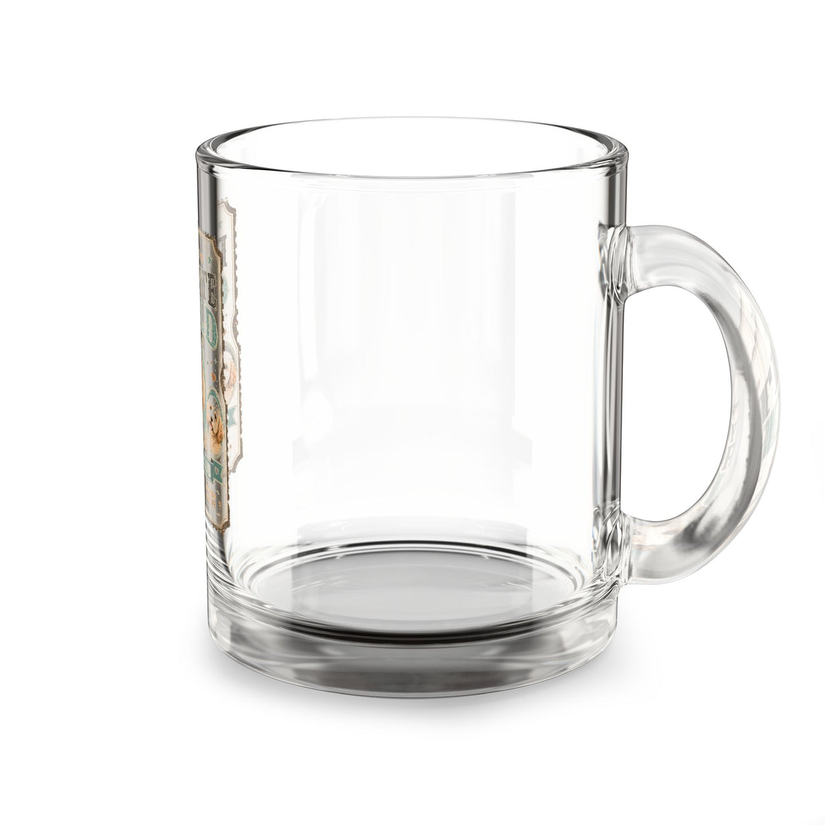 Glass Mug — "My Favorite Child" Dog Mom Club Coffee Cup (10oz)