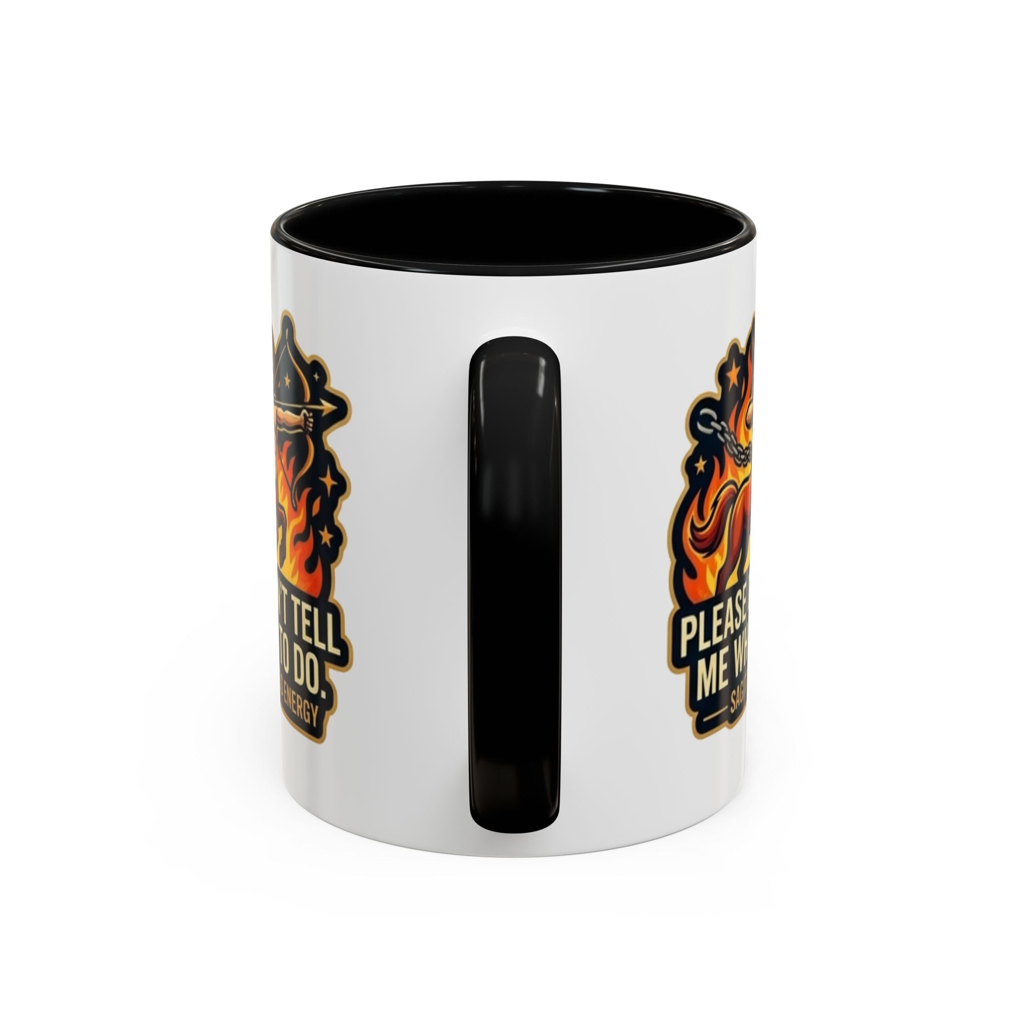 Sagittarius Coffee Mug — "Please Don't Tell Me What To Do" Zodiac Accent Mug (11/15oz)