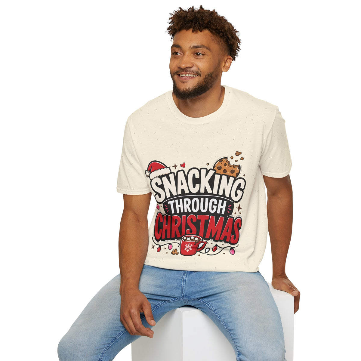 Snacking Through Christmas T-Shirt — Funny Holiday Cookie Tee