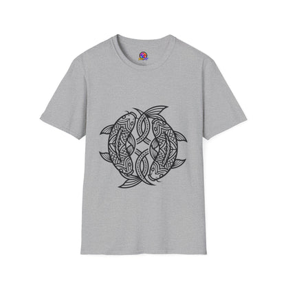 T-Shirt — Intricate Tribal Turtle Line Art Graphic Tee