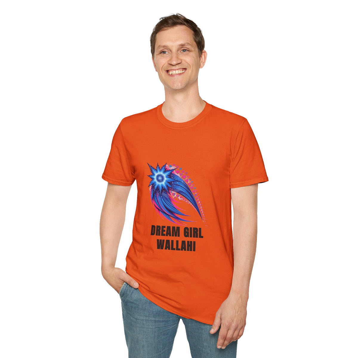 Dream Girl T-Shirt — Blue Starburst Heart Graphic ("Dream Girl Wallah") - Trending Now - August 2026