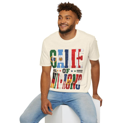 FIFA World Cup 2026 T-Shirt — 'Game of Nations' Vintage Flag Soccer Graphic Tee