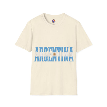Argentina Beach Vibes T-Shirt — Distressed Blue "ARGENTINA" Graphic