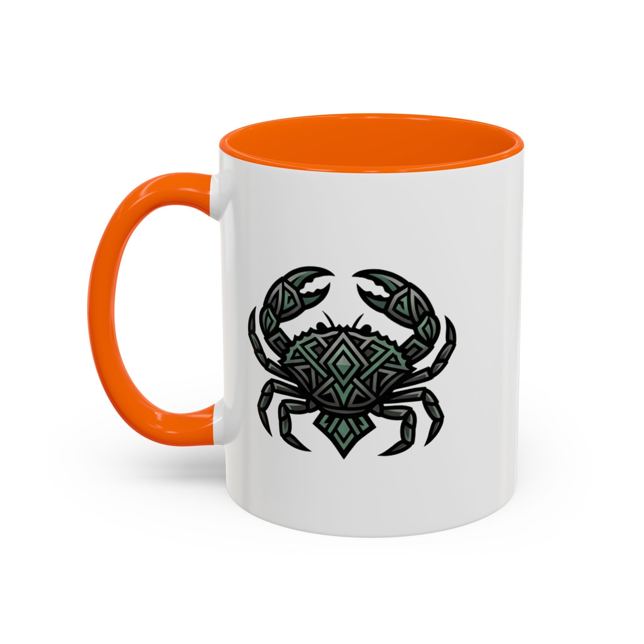 Cancer Zodiac Coffee Mug — Geometric Crab Accent Mug