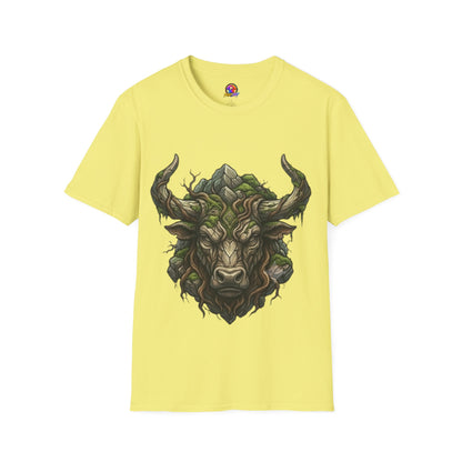 Forest Spirit Bull T-Shirt — Greenwood Celtic Nature Bull Design