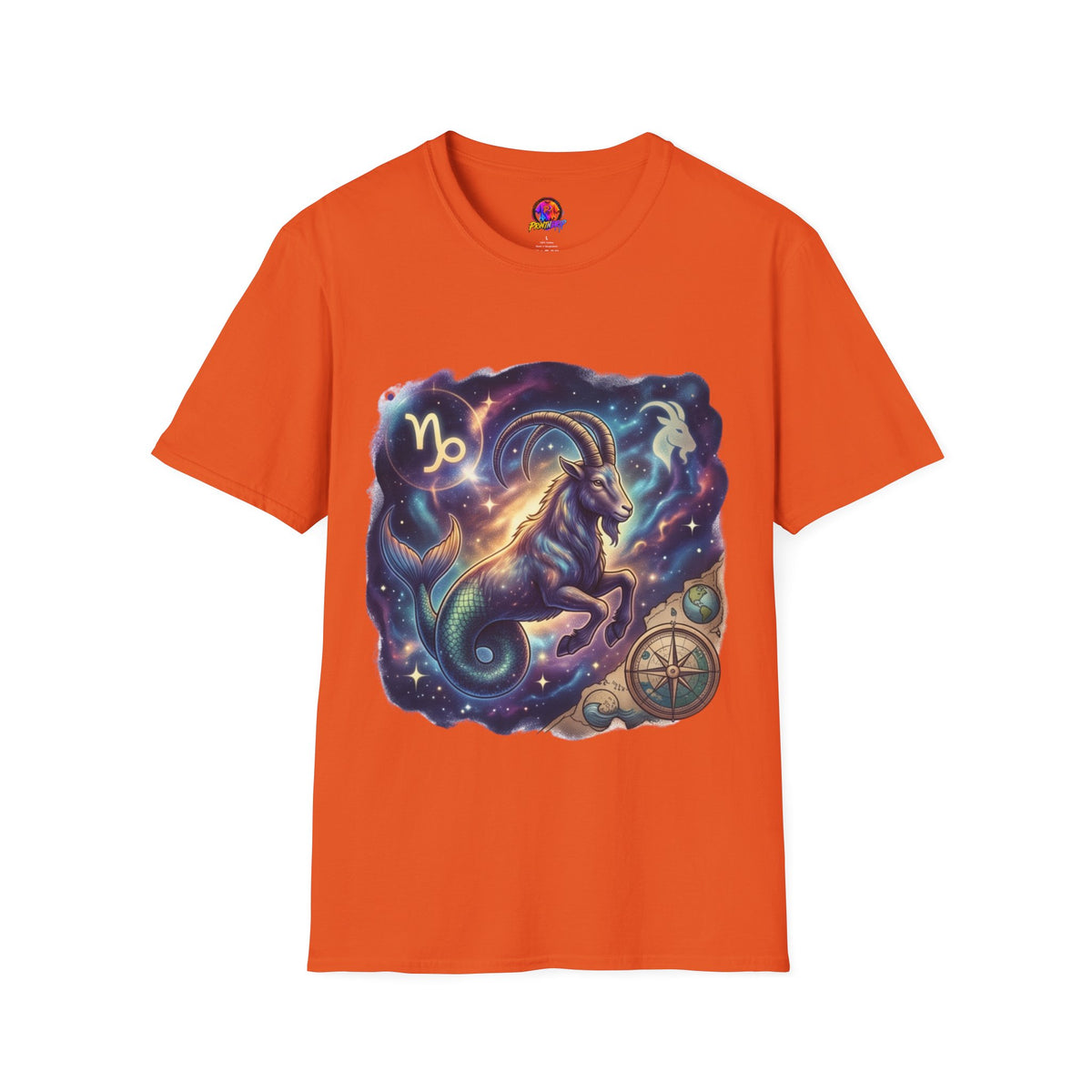 Capricorn Zodiac T-Shirt — Celestial Goat Astrology Tee